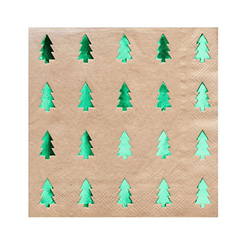 Christmas Napkins Christmas Party Decorations Holiday Party Paper Napkins Gold Birds PK 40 